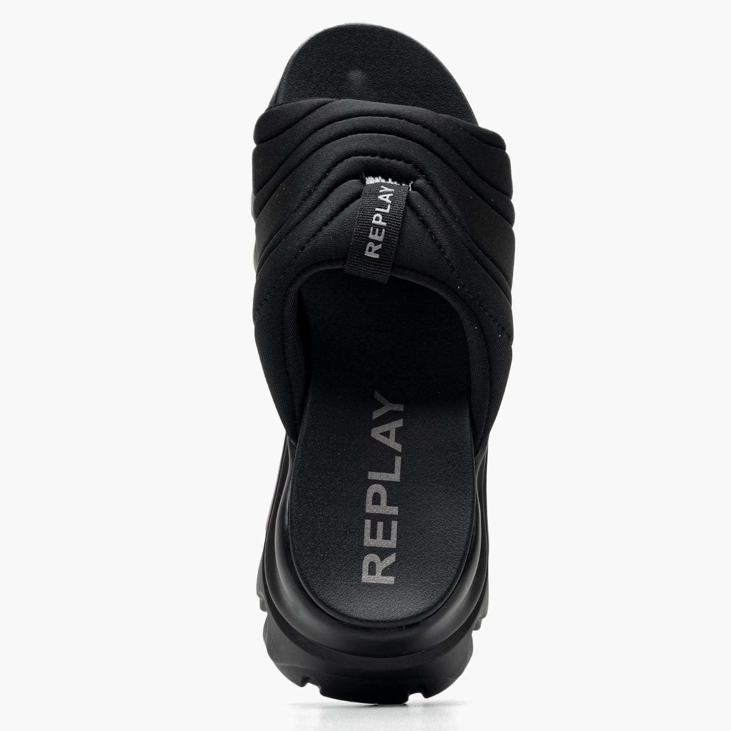 Women Mules Juyce.Slide Black Fabric Replay Women Mules Juyce.Slide Black Fabric Replay