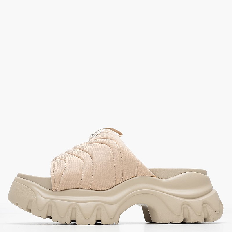 Women Mules Juyce.Slide Taupe Fabric Replay