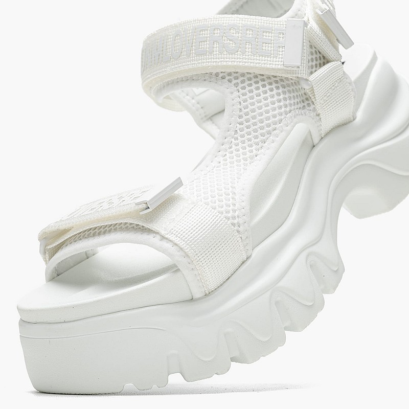 Women Sandals Juyce.Sporty White Fabric Replay