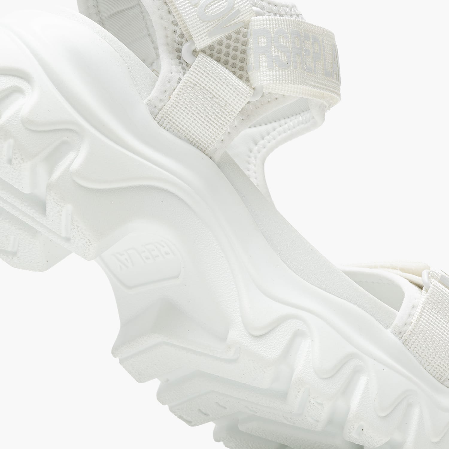 Women Sandals Juyce.Sporty White Fabric Replay Women Sandals Juyce.Sporty White Fabric Replay