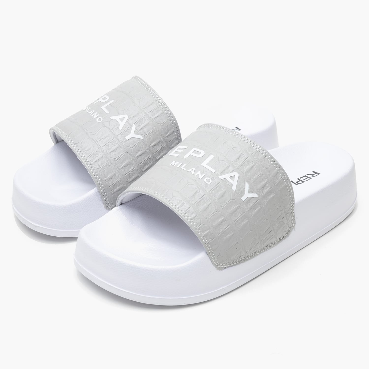 Women Flip Flops & Sandals Lotty.Cocco2 White ECOleather Replay Women Flip Flops & Sandals Lotty.Cocco2 White ECOleather Replay