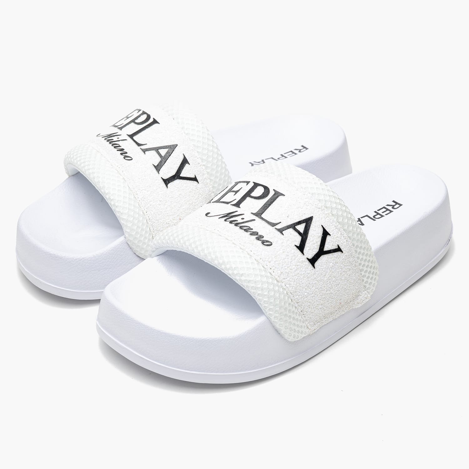 Γυναικείες Σαγιονάρες & Πέδιλα Lotty.Mixed Άσπρο ECOleather-Ύφασμα Replay Γυναικείες Σαγιονάρες & Πέδιλα Lotty.Mixed Άσπρο ECOleather-Ύφασμα Replay
