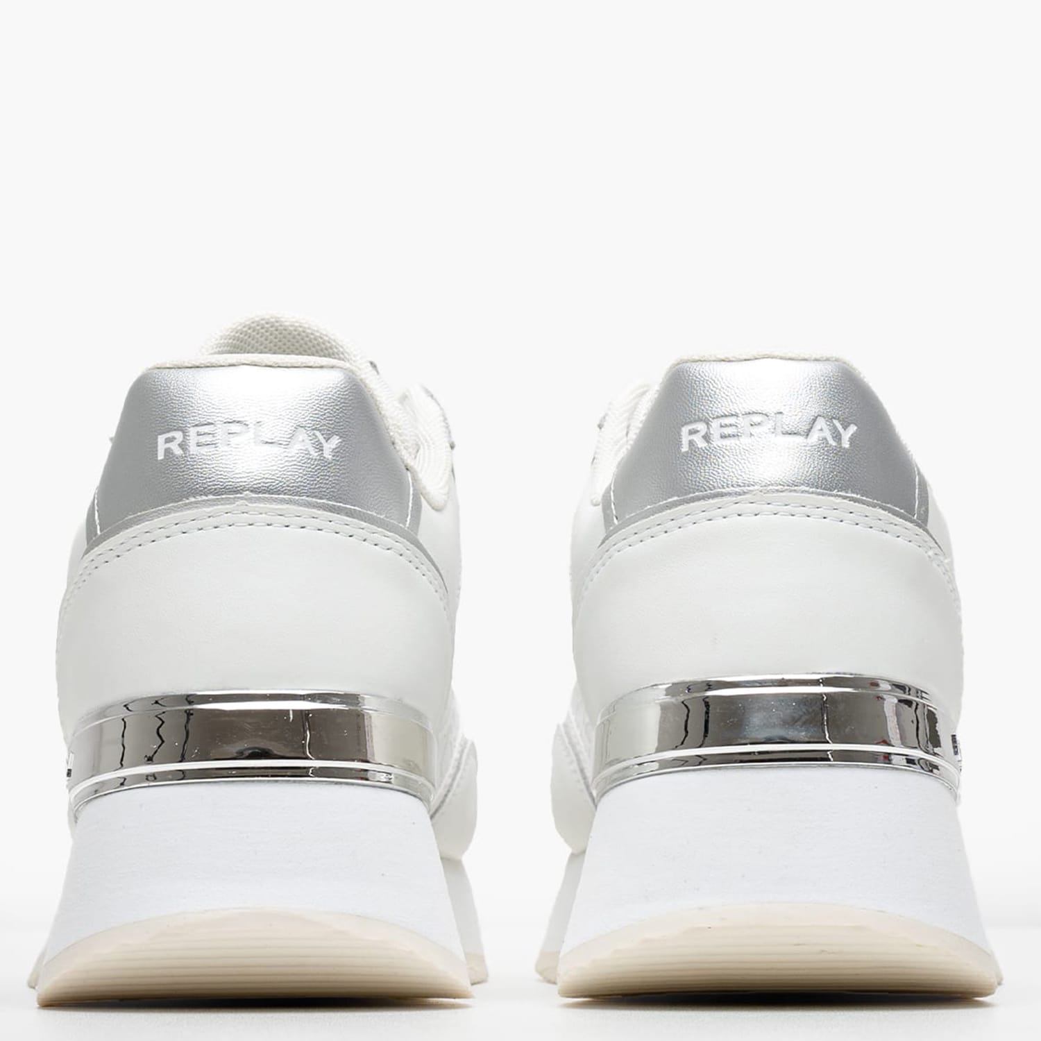 Γυναικεία Παπούτσια Casual Mennet.Allover Άσπρο ECOleather-Ύφασμα Replay Γυναικεία Παπούτσια Casual Mennet.Allover Άσπρο ECOleather-Ύφασμα Replay