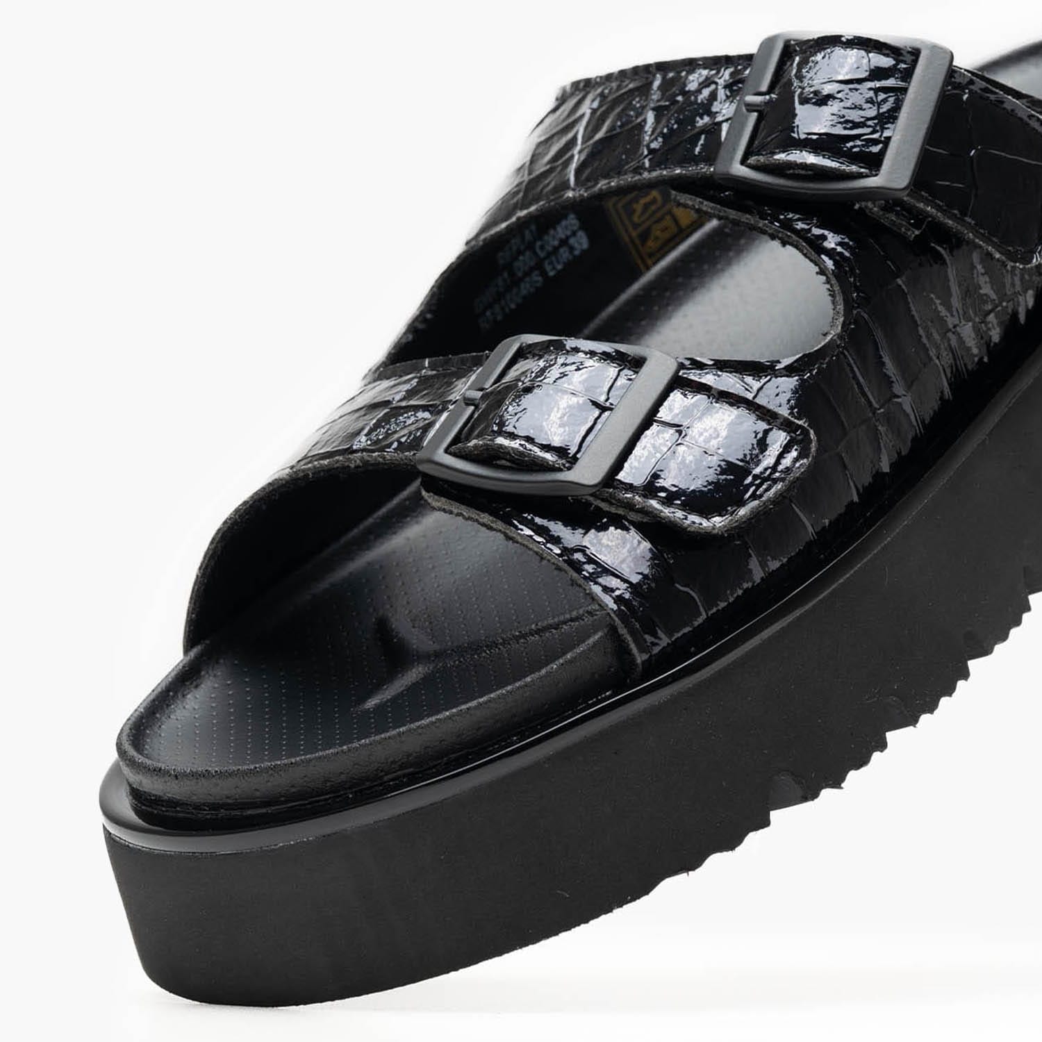 Γυναικεία Flats Muddy.Cocco Μαύρο ECOleather Replay