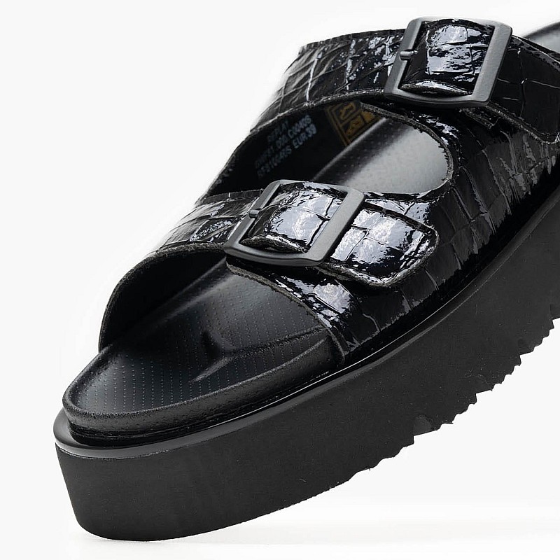 Γυναικεία Flats Muddy.Cocco Μαύρο ECOleather Replay
