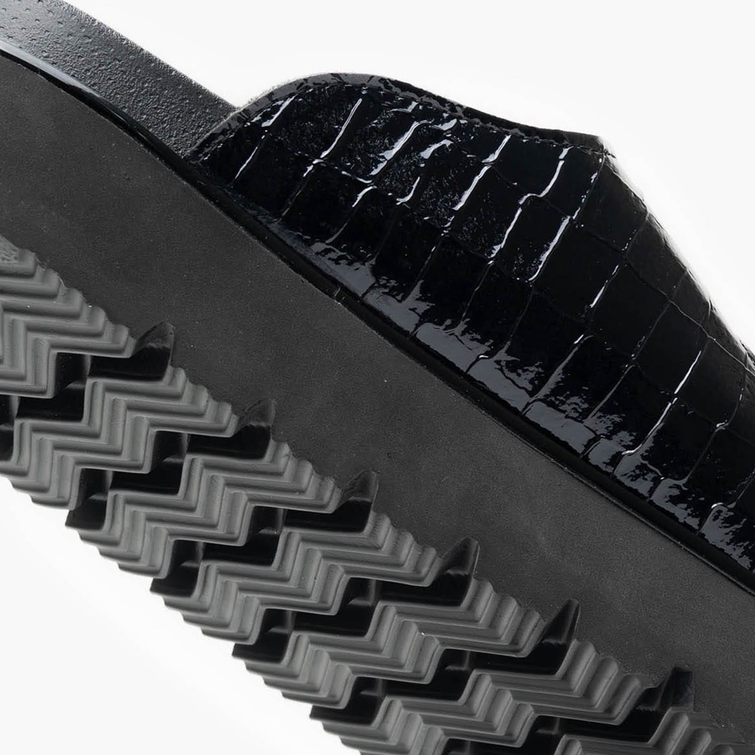 Γυναικεία Flats Muddy.Cocco Μαύρο ECOleather Replay