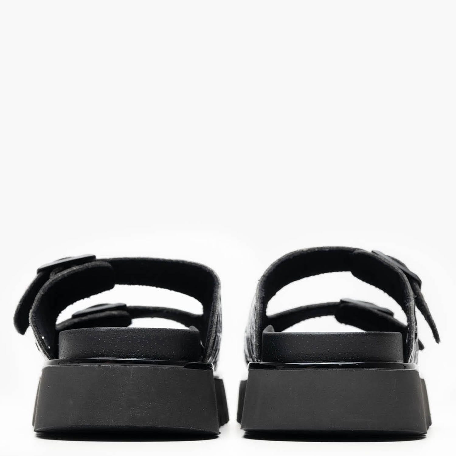 Γυναικεία Flats Muddy.Cocco Μαύρο ECOleather Replay