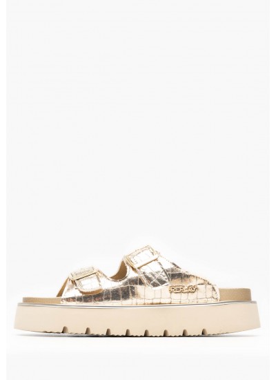 Γυναικεία Flats Arizona.Bfbc Γκρι ECOleather Birkenstock