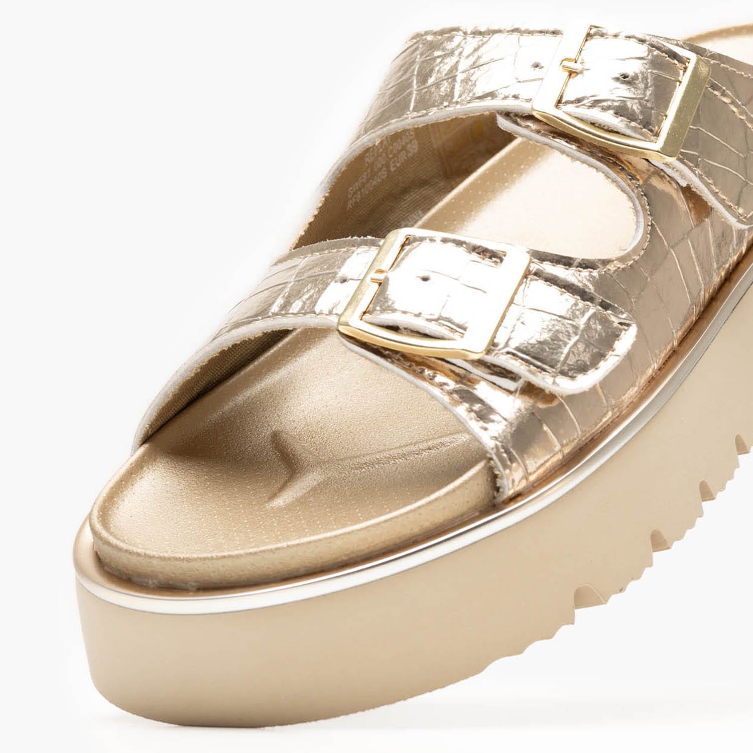 Γυναικεία Flats Muddy.Cocco Χρυσό ECOleather Replay
