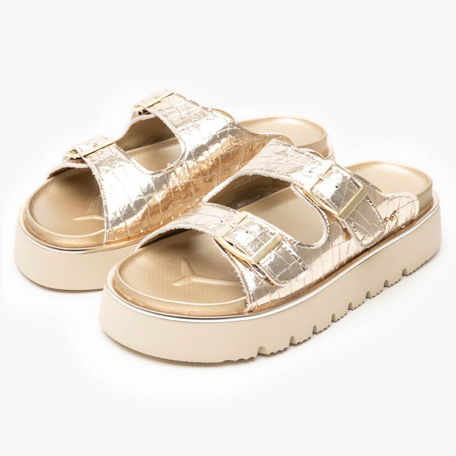 Γυναικεία Flats Muddy.Cocco Χρυσό ECOleather Replay Γυναικεία Flats Muddy.Cocco Χρυσό ECOleather Replay