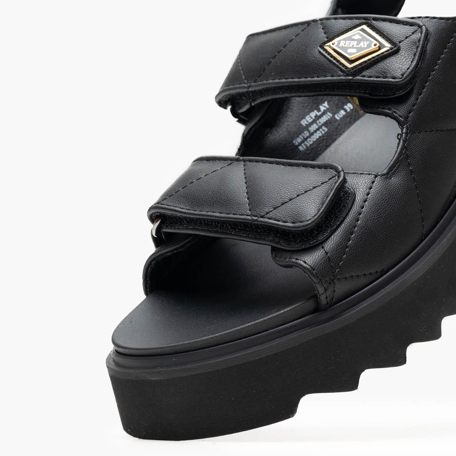 Γυναικείες Πλατφόρμες Χαμηλές New.Alicante Μαύρο ECOleather Replay