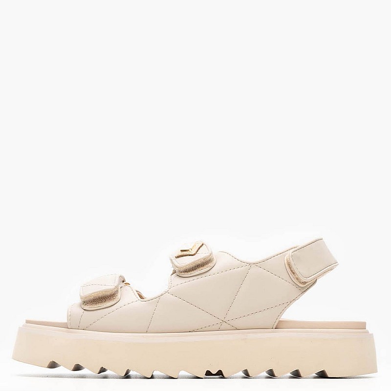 Women Platforms Low New.Alicante Beige ECOleather Replay