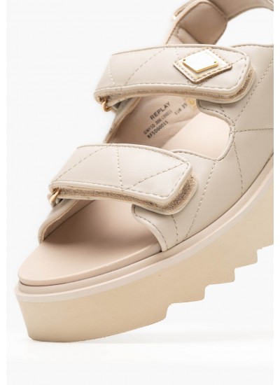 Γυναικείες Πλατφόρμες Χαμηλές New.Alicante Μπεζ ECOleather Replay