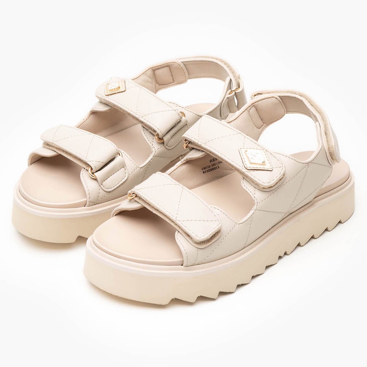 Women Platforms Low New.Alicante Beige ECOleather Replay Women Platforms Low New.Alicante Beige ECOleather Replay