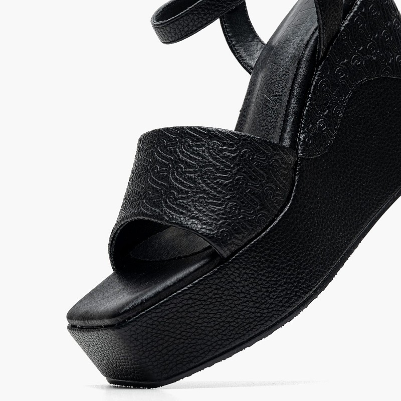 Women Platforms High Noelle.Tone Black ECOleather Replay