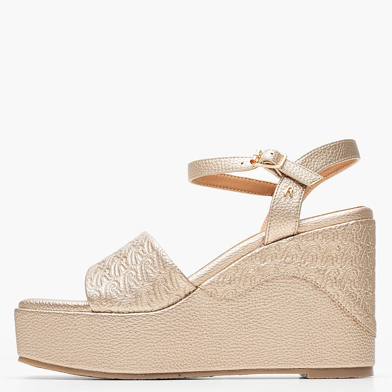 Women Platforms High Noelle.Tone Gold ECOleather Replay