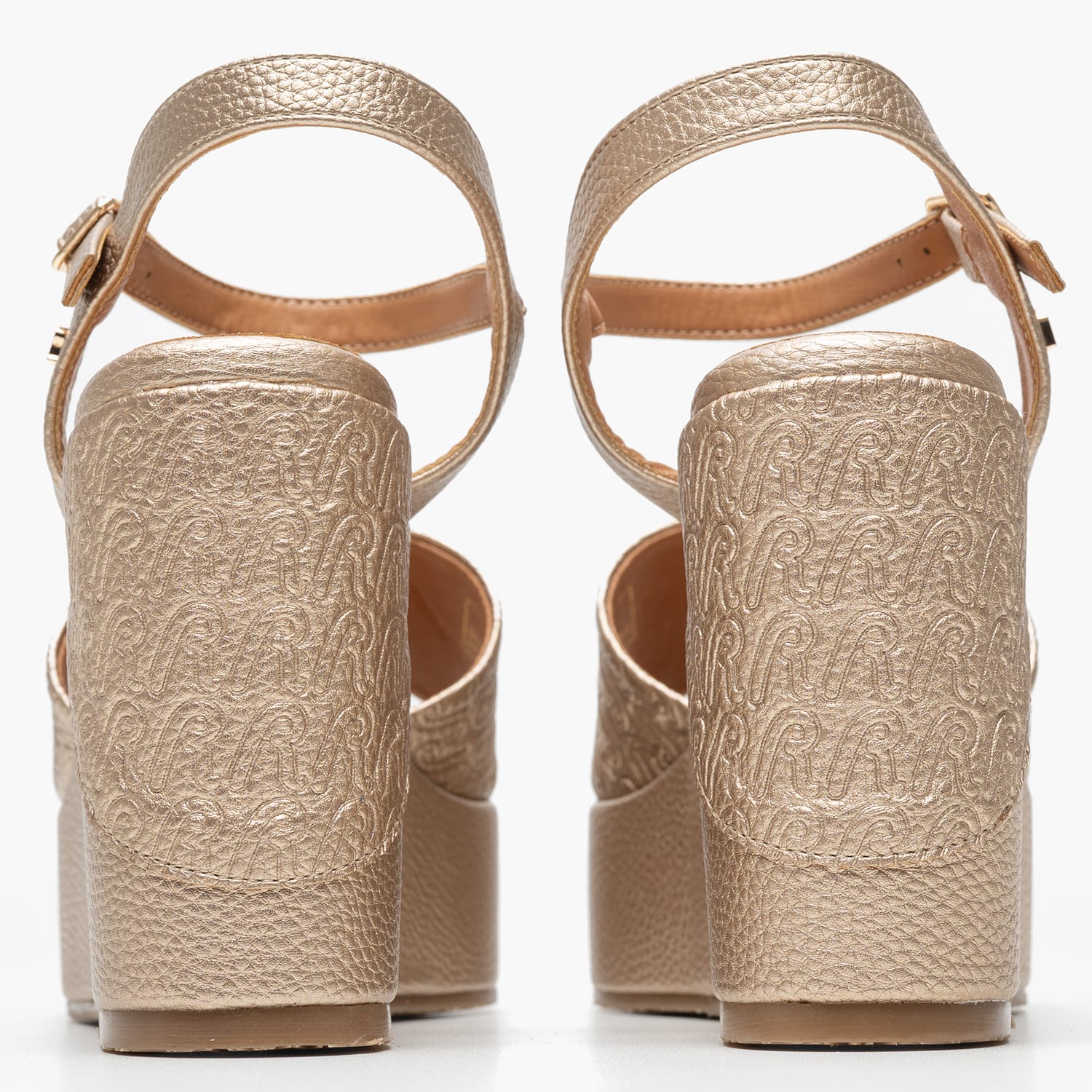 Women Platforms High Noelle.Tone Gold ECOleather Replay Women Platforms High Noelle.Tone Gold ECOleather Replay