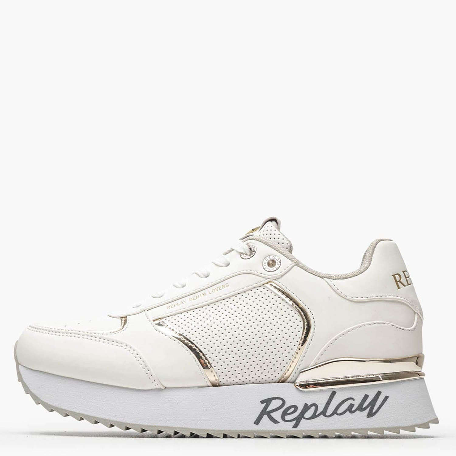 Γυναικεία Παπούτσια Casual Penny.Pierce Άσπρο ECOleather Replay