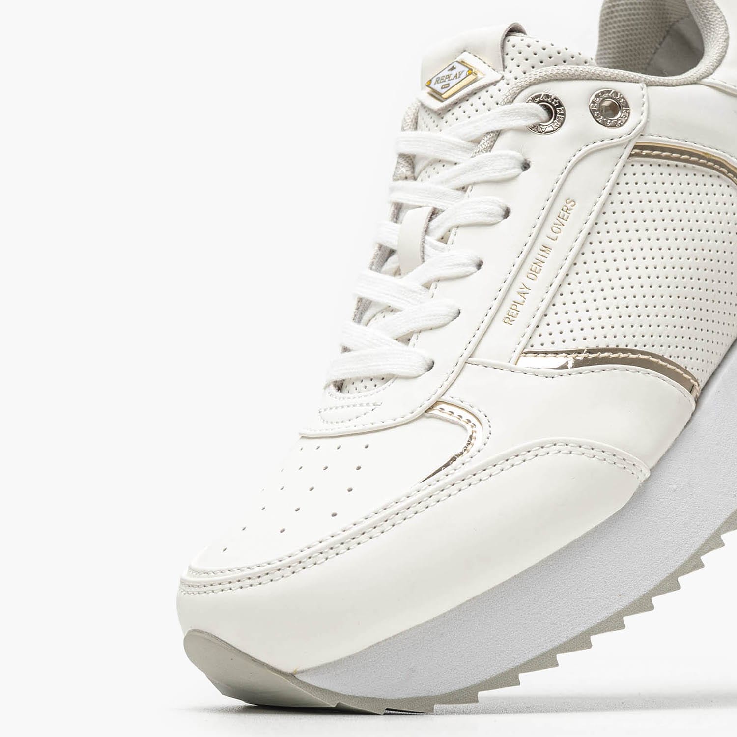 Γυναικεία Παπούτσια Casual Penny.Pierce Άσπρο ECOleather Replay