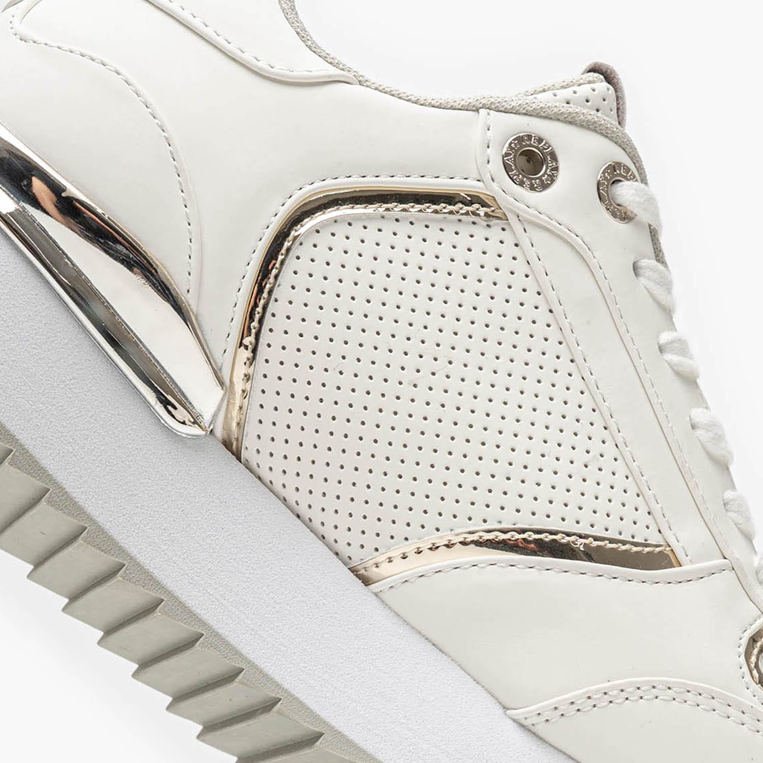 Γυναικεία Παπούτσια Casual Penny.Pierce Άσπρο ECOleather Replay Γυναικεία Παπούτσια Casual Penny.Pierce Άσπρο ECOleather Replay