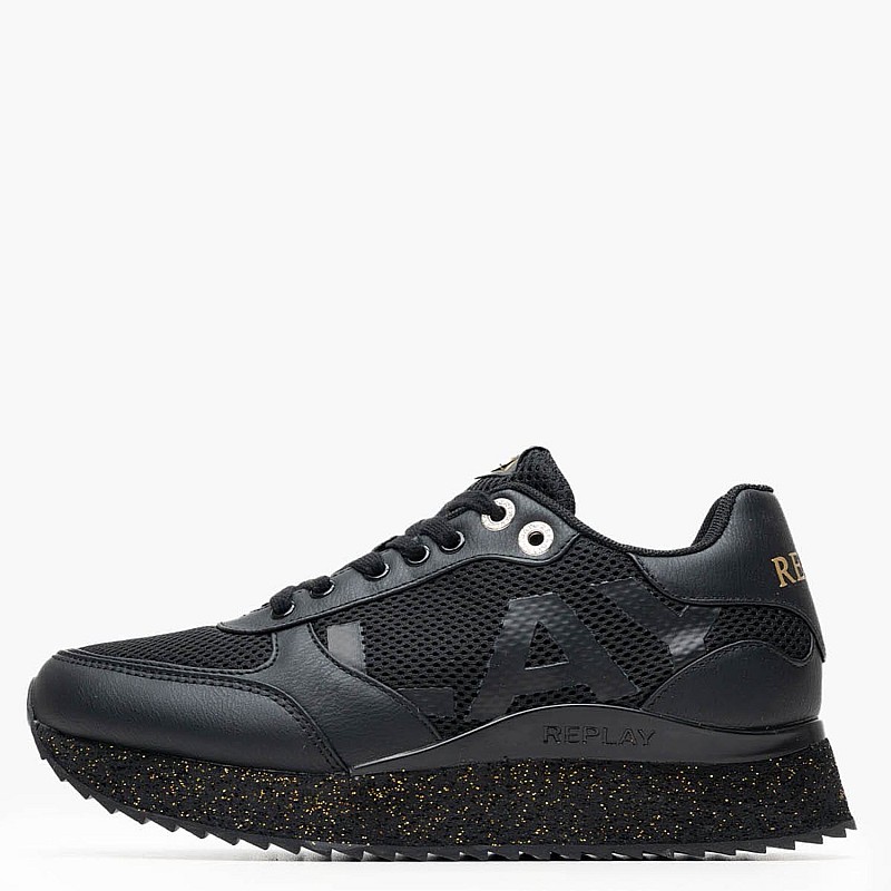 Γυναικεία Παπούτσια Casual Penny.Wave2 Μαύρο ECOleather-Ύφασμα Replay