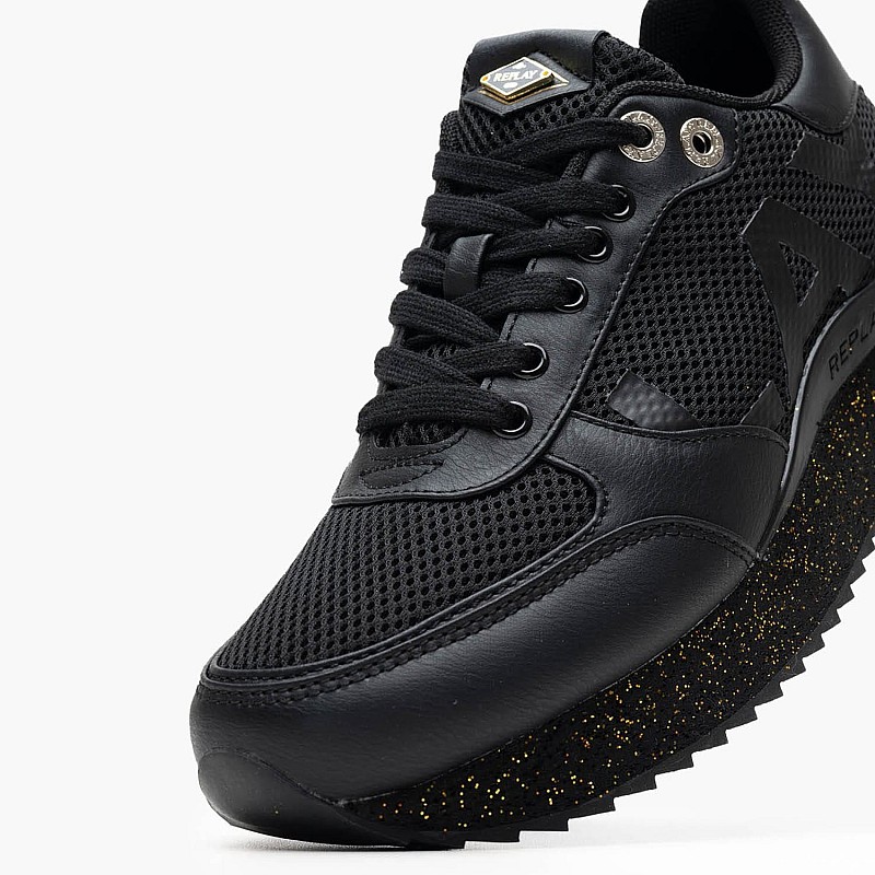 Γυναικεία Παπούτσια Casual Penny.Wave2 Μαύρο ECOleather-Ύφασμα Replay