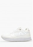 Women Casual Shoes Penny.Wave2 White ECOleather-Fabric Replay