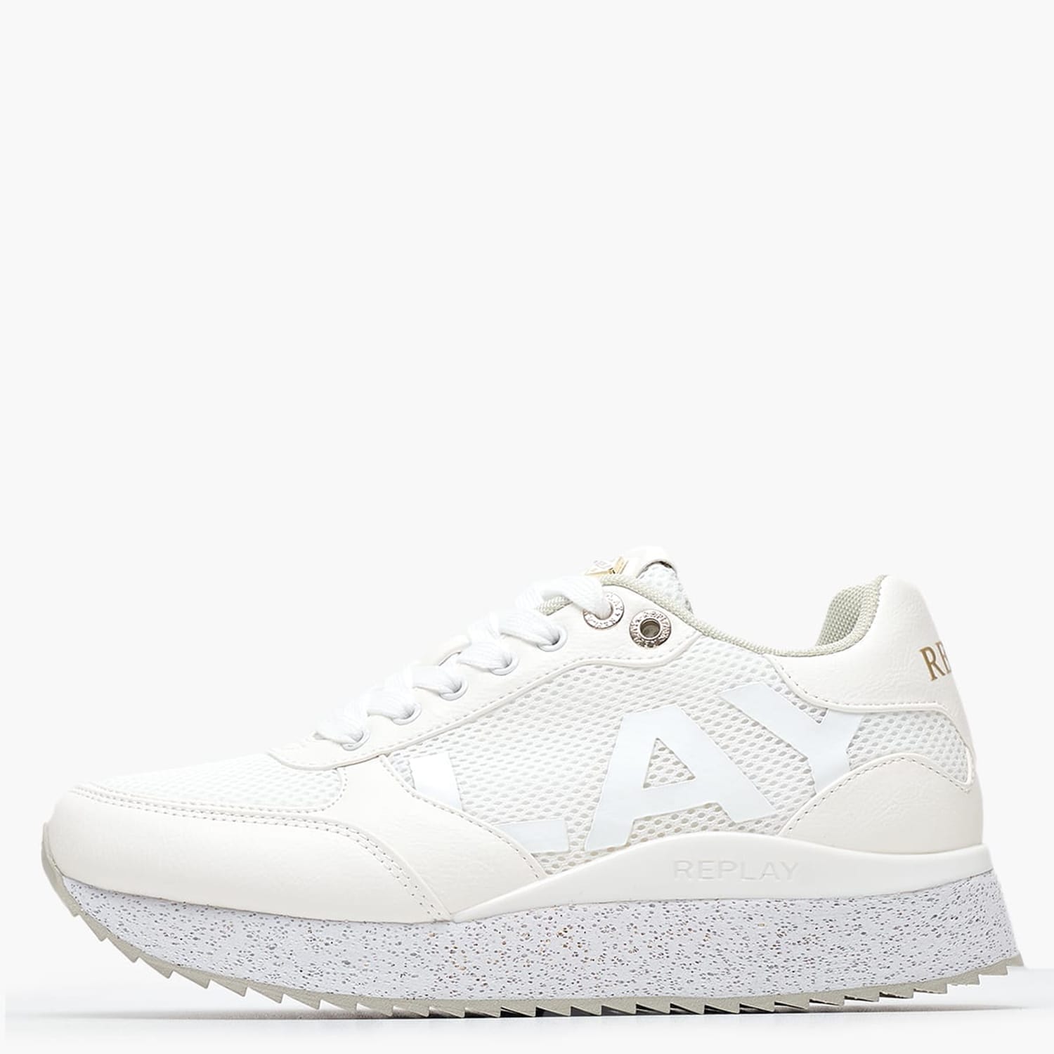 Γυναικεία Παπούτσια Casual Penny.Wave2 Άσπρο ECOleather-Ύφασμα Replay