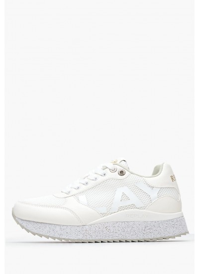 Γυναικεία Παπούτσια Casual Penny.Wave2 Άσπρο ECOleather-Ύφασμα Replay
