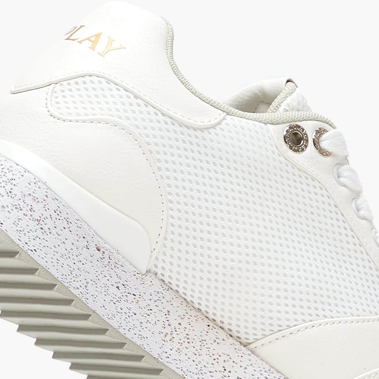 Women Casual Shoes Penny.Wave2 White ECOleather-Fabric Replay Women Casual Shoes Penny.Wave2 White ECOleather-Fabric Replay