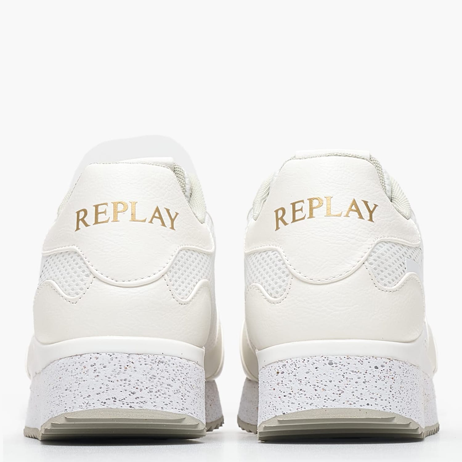 Women Casual Shoes Penny.Wave2 White ECOleather-Fabric Replay Women Casual Shoes Penny.Wave2 White ECOleather-Fabric Replay