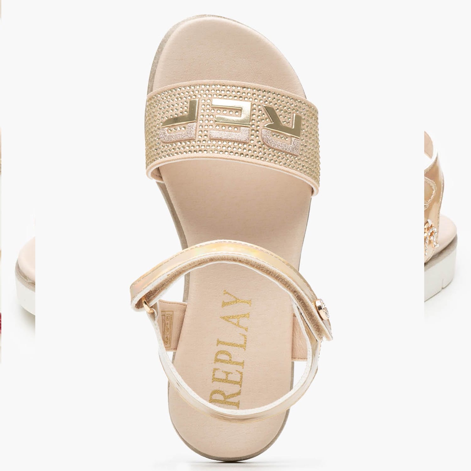Kids Flip Flops & Sandals Sandal.5 Gold ECOleather Replay Kids Flip Flops & Sandals Sandal.5 Gold ECOleather Replay