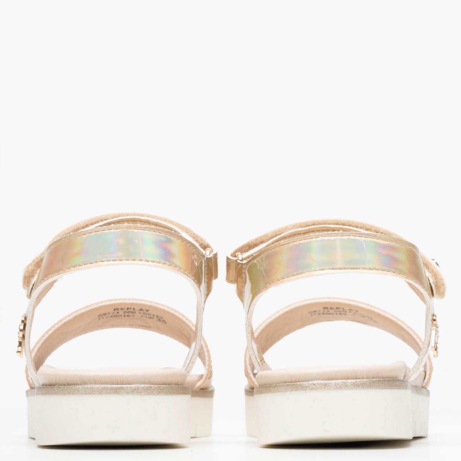 Kids Flip Flops & Sandals Sandal.5 Gold ECOleather Replay Kids Flip Flops & Sandals Sandal.5 Gold ECOleather Replay
