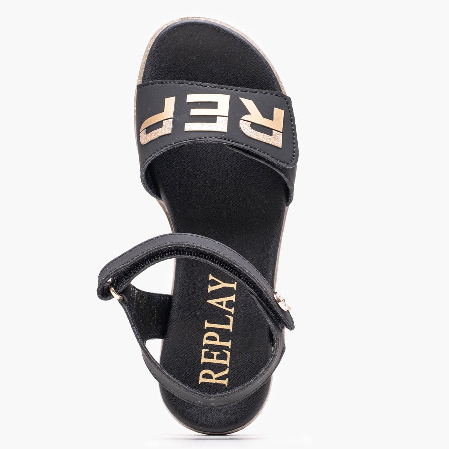Kids Flip Flops & Sandals Sandal.6 Black ECOleather Replay Kids Flip Flops & Sandals Sandal.6 Black ECOleather Replay