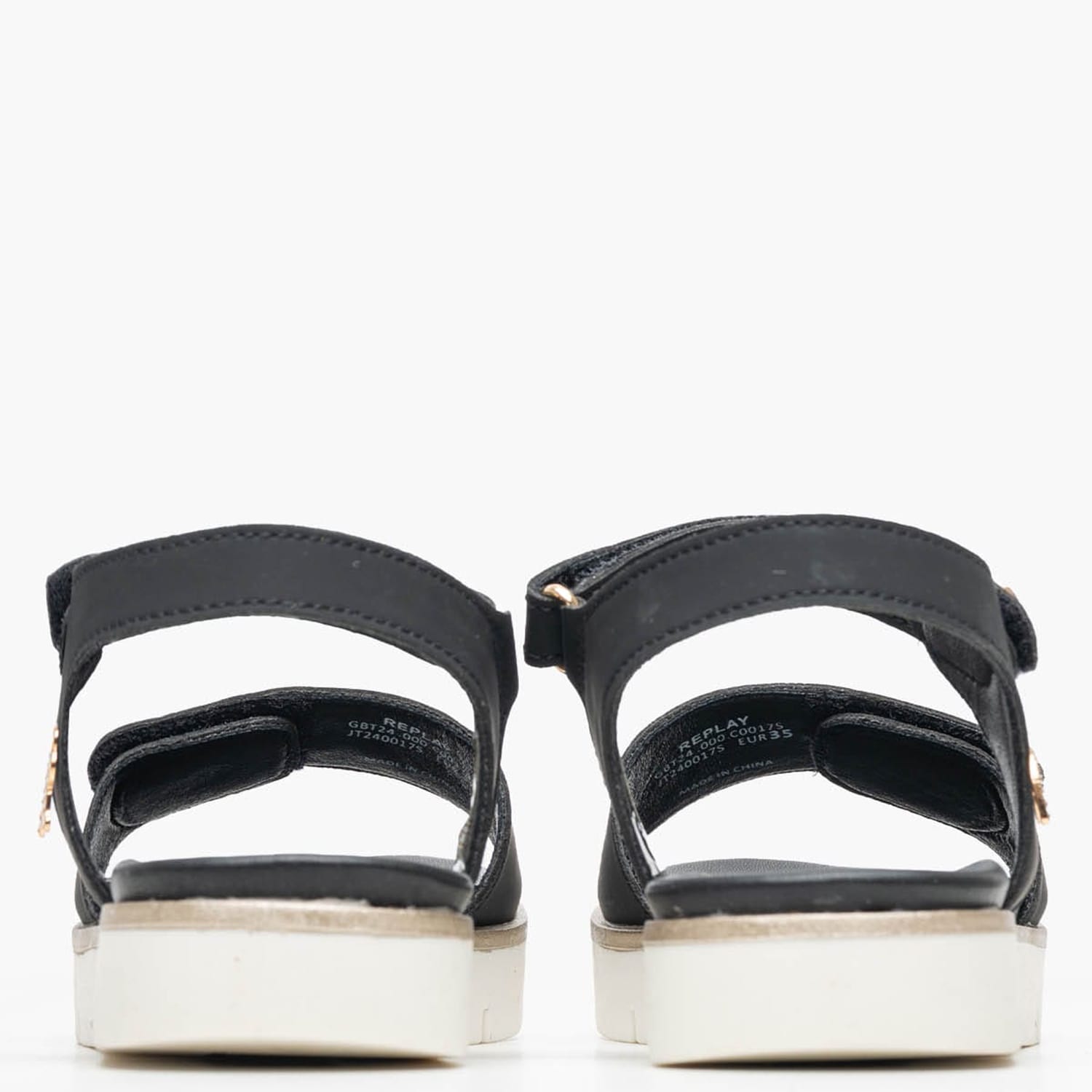 Kids Flip Flops & Sandals Sandal.6 Black ECOleather Replay Kids Flip Flops & Sandals Sandal.6 Black ECOleather Replay