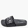 Women Flip Flops & Sandals Up.Tone Black ECOleather Replay