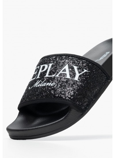 Γυναικείες Σαγιονάρες & Πέδιλα Comfy.Slide Μπεζ Ύφασμα Tommy Hilfiger