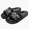 Women Flip Flops & Sandals Up.Tone Black ECOleather Replay