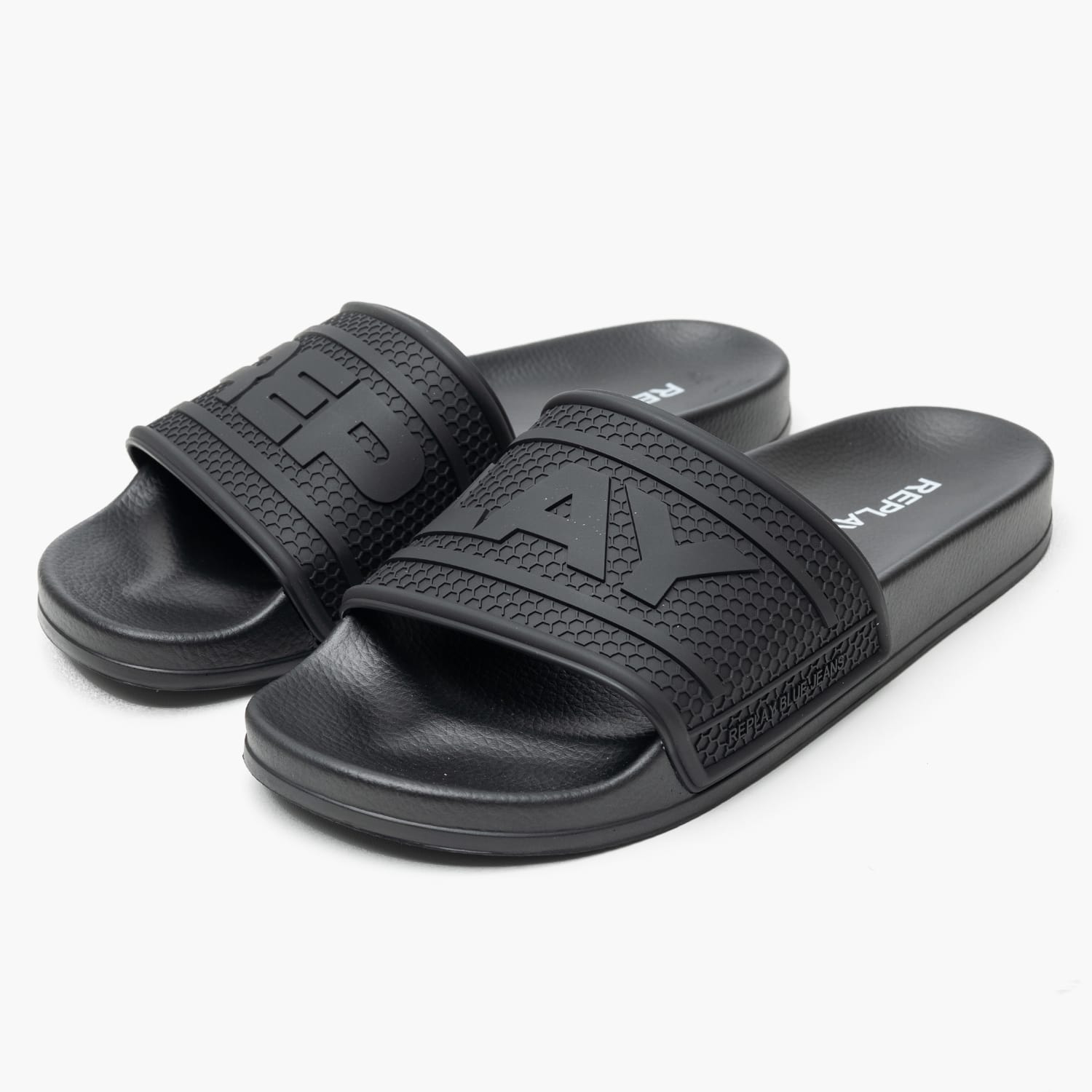 Ανδρικές Σαγιονάρες & Πέδιλα Up.Total Μαύρο ECOleather Replay Ανδρικές Σαγιονάρες & Πέδιλα Up.Total Μαύρο ECOleather Replay