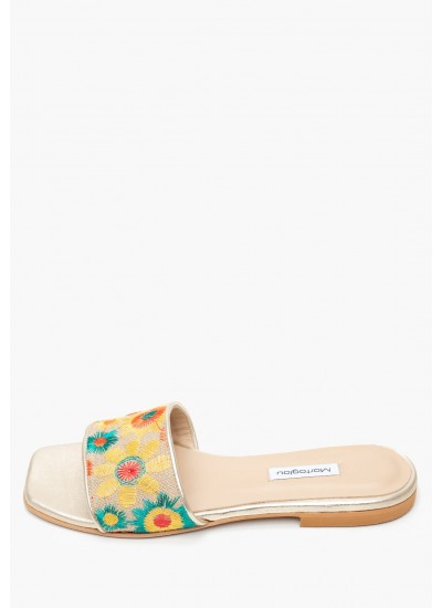 Γυναικεία Flats Arizona.Lv Μαύρο Δέρμα Καστόρι Birkenstock