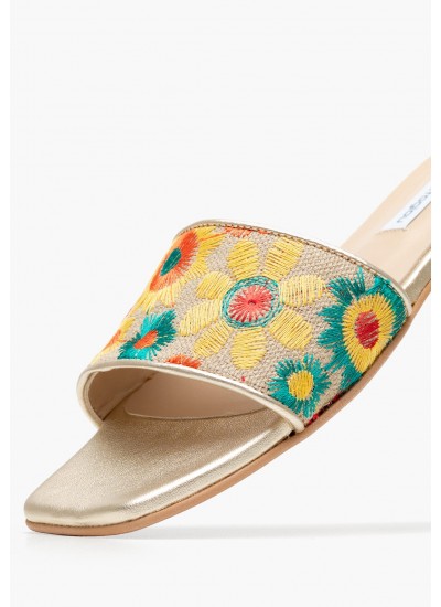 Γυναικεία Flats Arizona.Lv Μαύρο Δέρμα Καστόρι Birkenstock