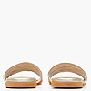 Γυναικεία Flats Sk20 Μπεζ Ύφασμα Mortoglou Γυναικεία Flats Sk20 Μπεζ Ύφασμα Mortoglou