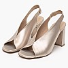 Women Sandals Sk500 Platinum Leather Mortoglou Women Sandals Sk500 Platinum Leather Mortoglou