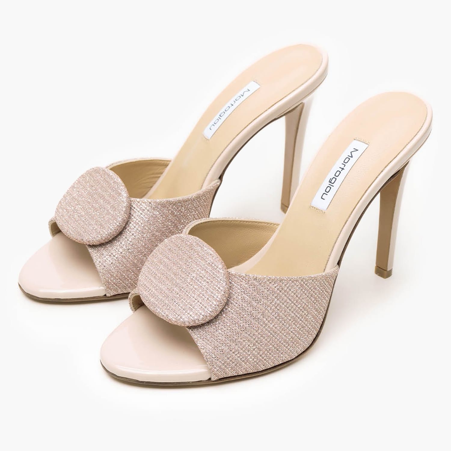 Γυναικεία Mules Sk9029 Nude Ύφασμα Mortoglou Γυναικεία Mules Sk9029 Nude Ύφασμα Mortoglou