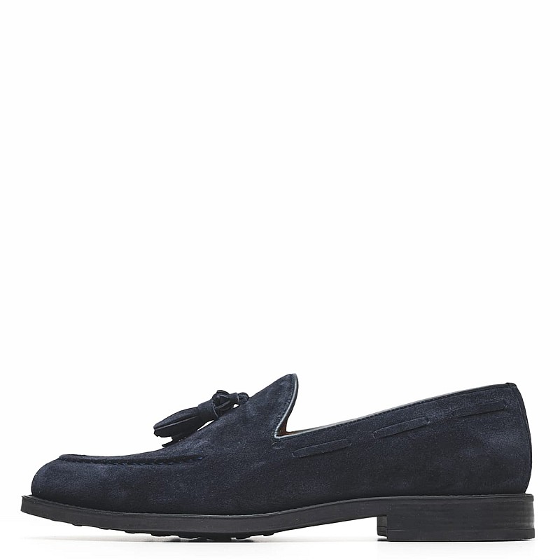 Men Moccasins 47401 Blue Buckskin Vice