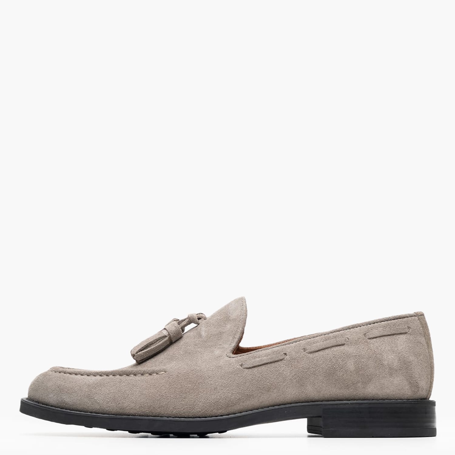 Men Moccasins 47401 Grey Buckskin Vice