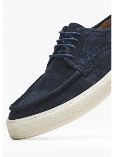 Ανδρικά Παπούτσια Δετά U7062 Μαύρο Δέρμα Boss shoes