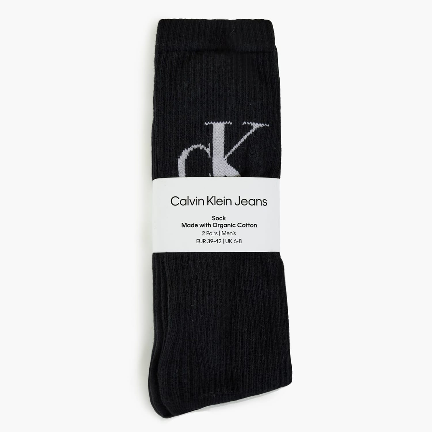 Ανδρικές Κάλτσες 2P.Mono Μαύρο Βαμβάκι Calvin Klein