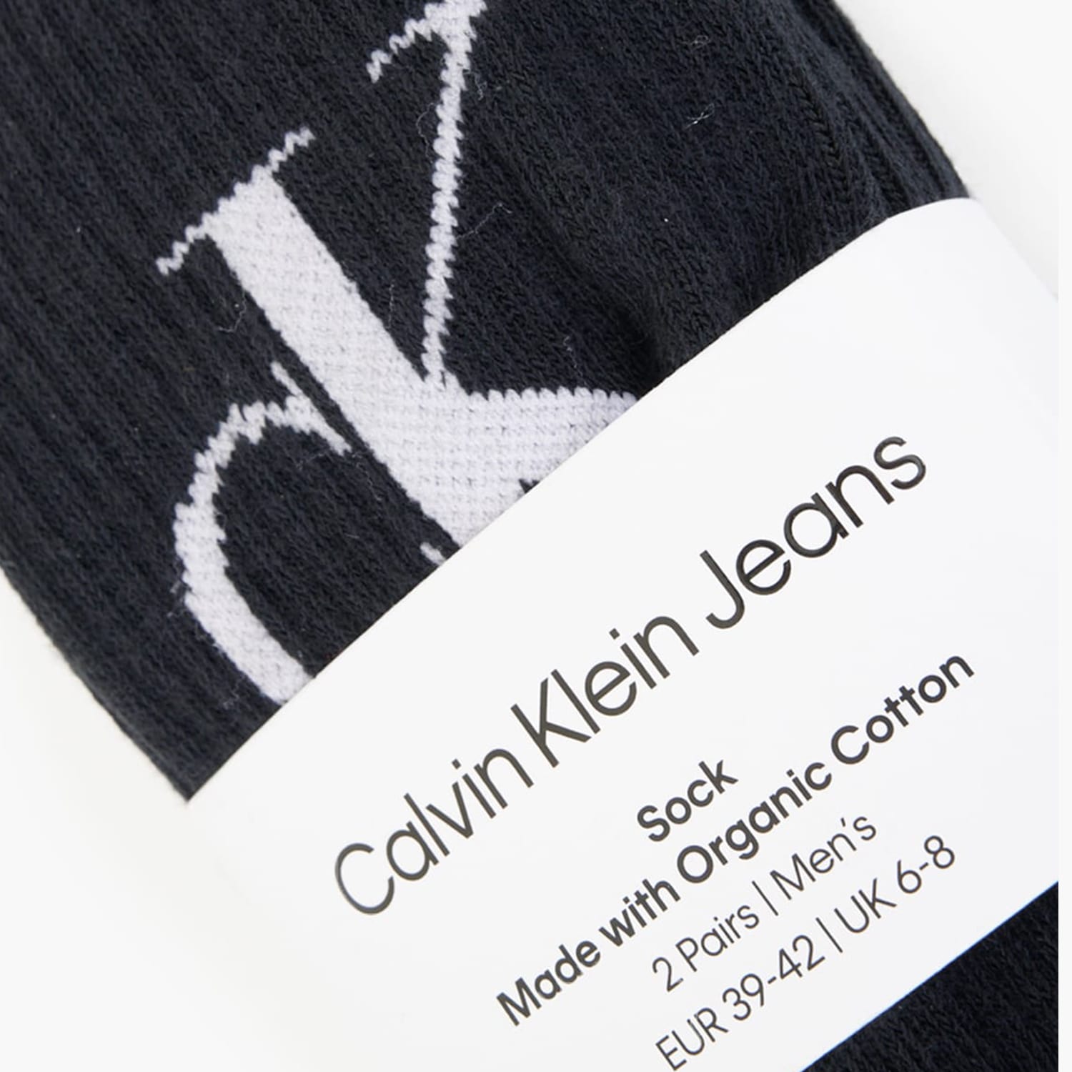 Ανδρικές Κάλτσες 2P.Mono Μαύρο Βαμβάκι Calvin Klein