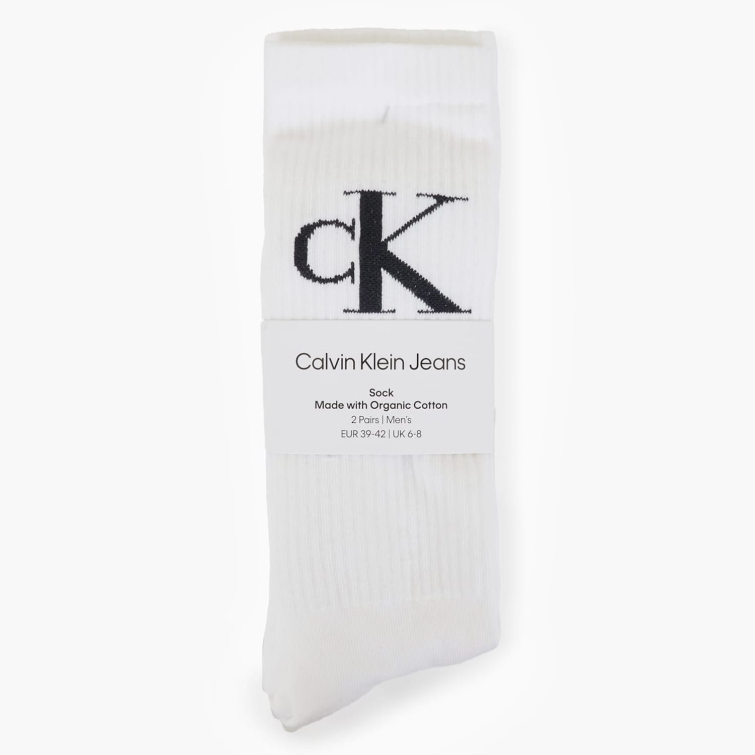 Ανδρικές Κάλτσες 2P.Mono Άσπρο Βαμβάκι Calvin Klein